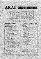 Akai AAV-1200-Service-Manual 